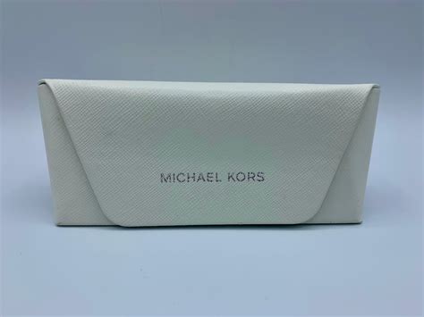 michael kors glasses case white